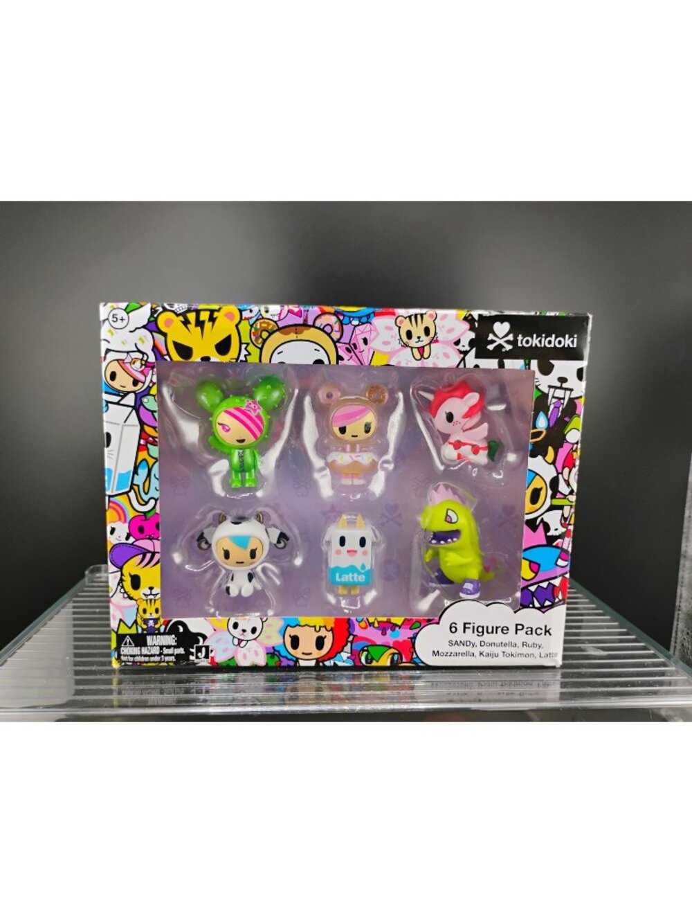 Tokidoki 6 Figure Pack Collectible Set Featuring SANDy Donutella Ruby